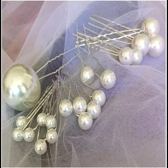 Asphire Vintage Pearl Bobby Pins 18pcs Large Ivory Pearl Hair Pin Bridal Updo